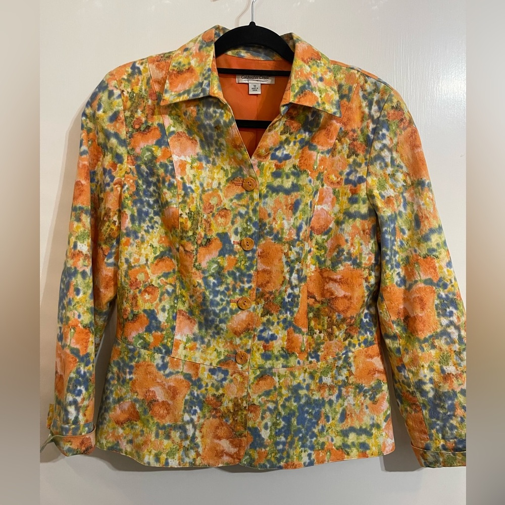 Coldwater Creek Multicolored Size 10 Button Down Women’s Jacket